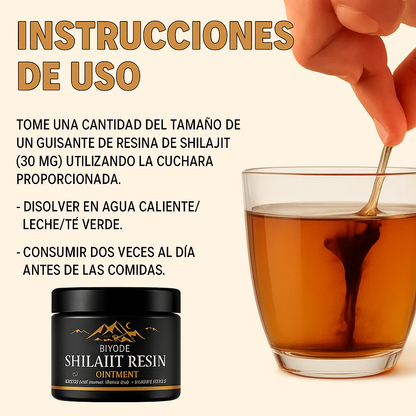 Shilajit 100% puro 💎 Fuente de energía vital del Himalaya