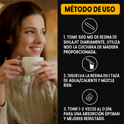 Shilajit 100% puro 💎 Fuente de energía vital del Himalaya